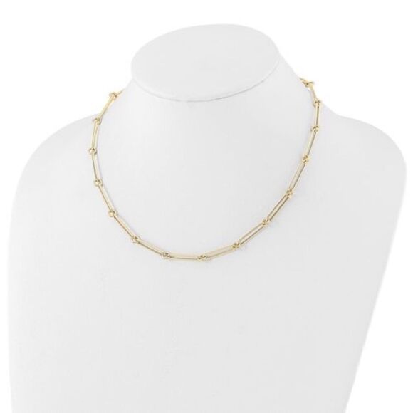 Brand New- Leslie's 14K Paperclip Link Necklace